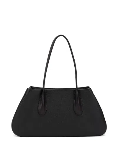 The Row Alger Textured Tote Bag In Black