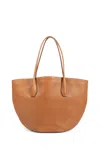 The Row Alger Tote Bag In Leather In Brown
