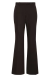 The Row Ali Straight-leg Wool-silk Pants In Dark Aniline