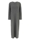 The Row Cashmere Alina Dress Featuring Back Slit In Multi