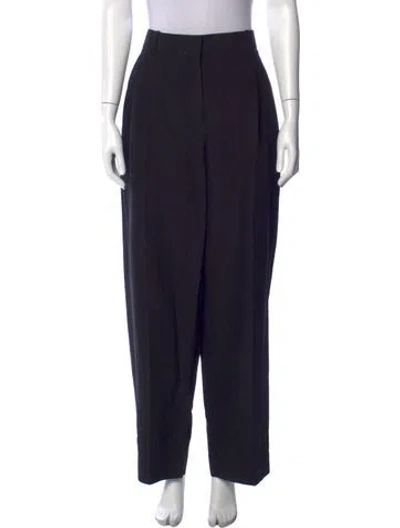 Pre-owned The Row Alistaire Pant Wide Leg Pants In Black