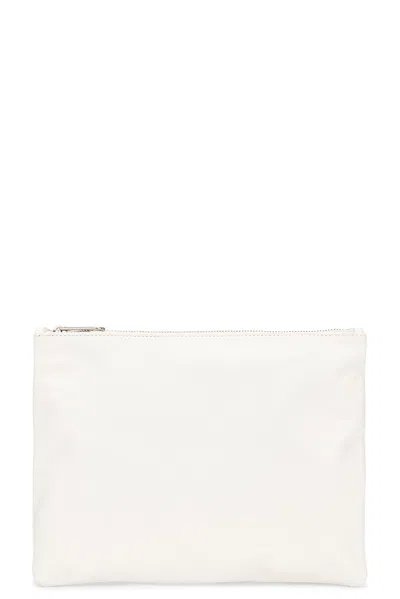The Row Allegra Pouch In Optic White Ans