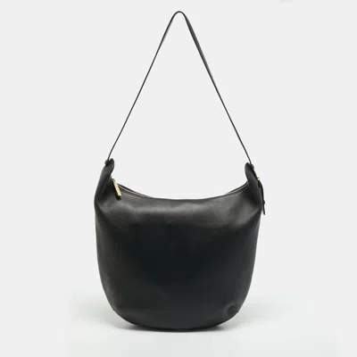 Pre-owned The Row Allie N/s Black Leather Shoulder Bag