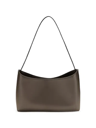 The Row Brown Calf Leather Bos Taurus Shoulder Bag