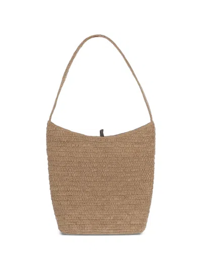 The Row Alma Woven-design Shoulder Bag In Neutral