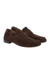 The Row Almond Toe Loafers In Brown