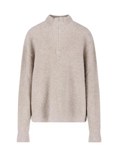 The Row Alpaca Blend Sweater "lethara" In Neutral