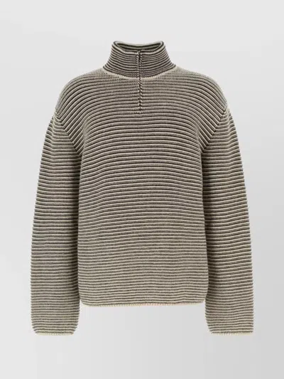 The Row Alpaca Cartney Sweater Embroidery Detail In Multi