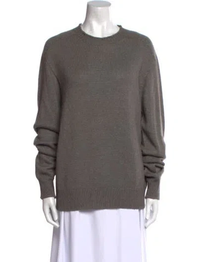 Pre-owned The Row Alpaca Crew Neck Sweater In Neutral
