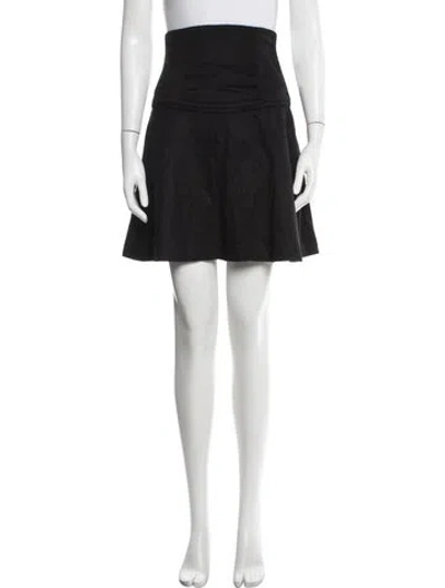 Pre-owned The Row Alpaca Mini Skirt In Black