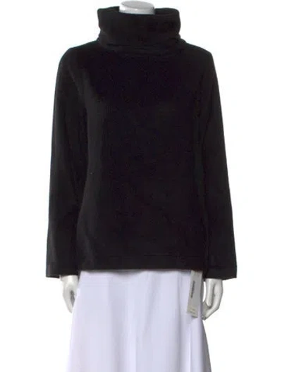 Pre-owned The Row Alpaca Turtleneck Sweatshirt In Black