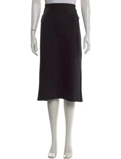 Pre-owned The Row Alumo Skirt Midi Length Skirt In Black