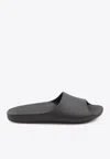 The Row Ama Flat Slides In Black