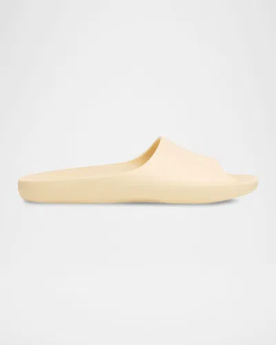 The Row Ama Rubber Slide Sandals In White