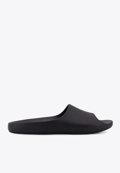 The Row Ama Rubber Slides In Animal Print