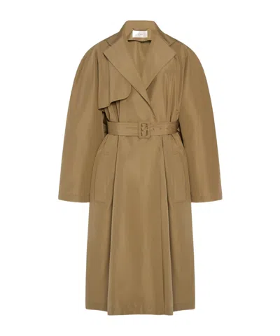 The Row Amapola Trench Coat Belted Long Design In Brown