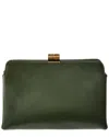 The Row Amazon Leather Clutch In Red