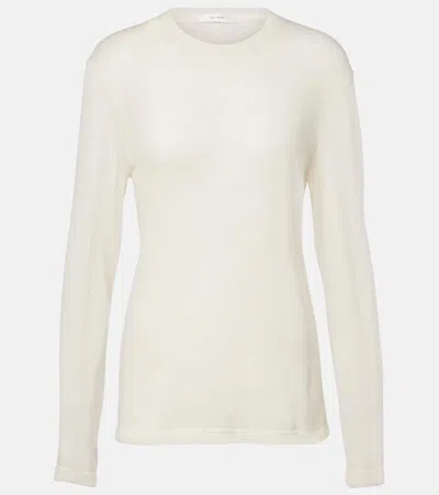 The Row Amia Cashmere Sweater In Neutral