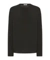 The Row Amia Pure Cotton T-shirt In Black