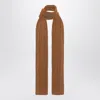 The Row Amios Scarf In Brown Wool In Brown