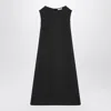 The Row Amor Sleeveless Wool-blend Midi Dress In Grey
