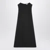 The Row Amor Sleeveless Wool-blend Midi Dress In Grey