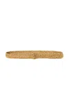 The Row Ana Raffia Belt In Neutral