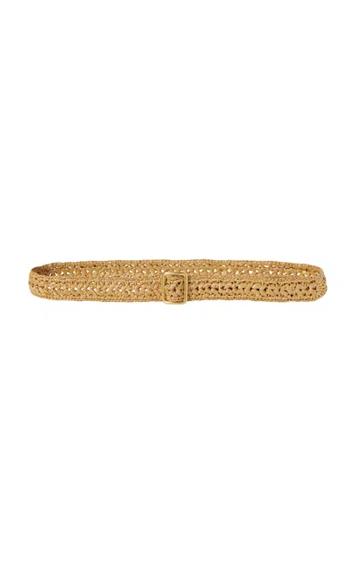 The Row Ana Raffia Belt In Natural Ang