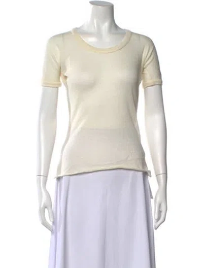 Pre-owned The Row Analyn Cashmere T-shirt W/ Tags In Neutral