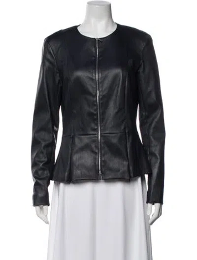 Pre-owned The Row Anasta Lambskin Jacket In Blue