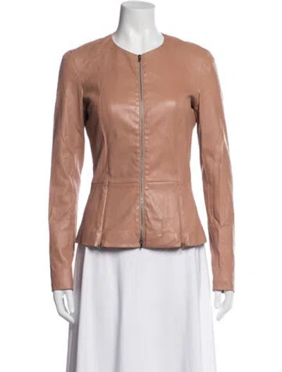 Pre-owned The Row Anasta Lambskin Jacket In Neutrals