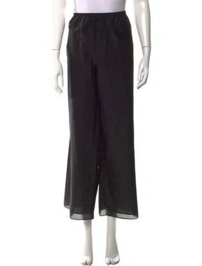 Pre-owned The Row Andres Pants Wide Leg Pants In Black