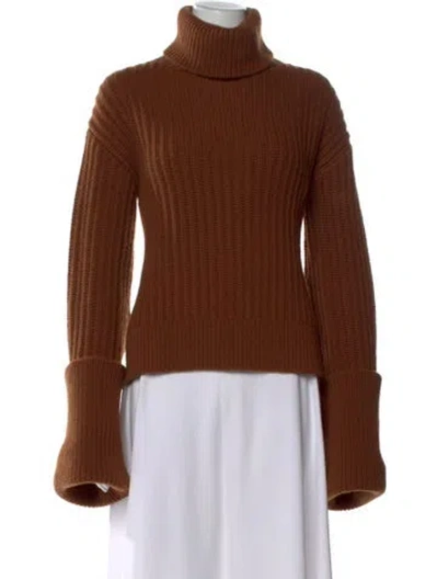 Pre-owned The Row Aneke Sweater Wool Sweater In Brown