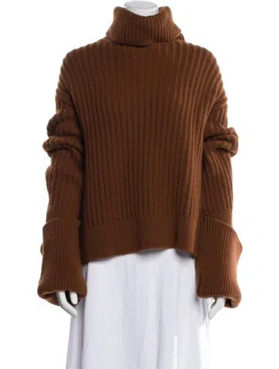 Pre-owned The Row Aneke Wool Sweater W/ Tags In Brown