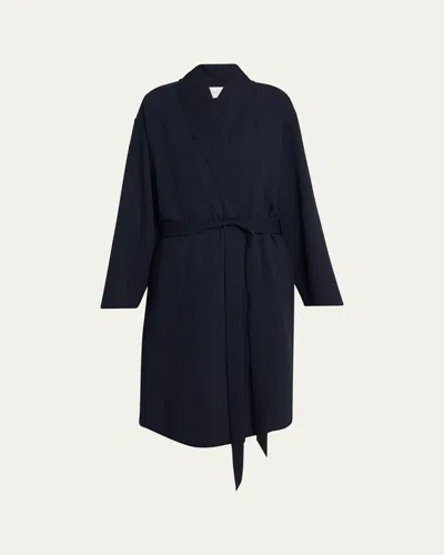The Row Aneta Wrap Coat In Blue