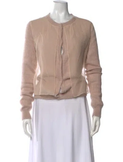 Pre-owned The Row Angora Crew Neck Sweater In Pink