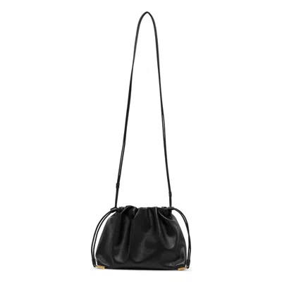 The Row Angy Leather Crossbody Bag In Black