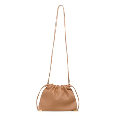 THE ROW ANGY CREAM LEATHER BAG
