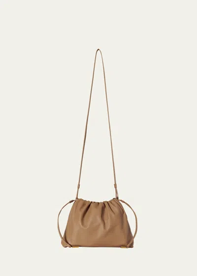 The Row Angy Crossbody Bag In Napa Leather In Creag Cream Ang
