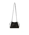The Row Angy Drawstring Small Crossbody Bag In Black