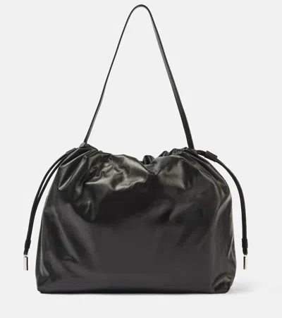 THE ROW ANGY LEATHER SHOULDER BAG