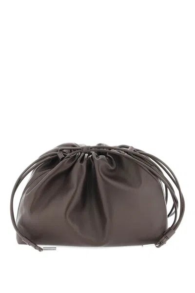 The Row "angy Shoulder Bag With Ruffles In Brown