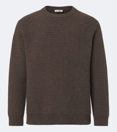 The Row Anish Cashmere And Wool Sweater In Brown