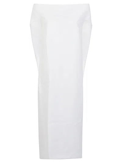 The Row Anitas Cotton Long Dress In White