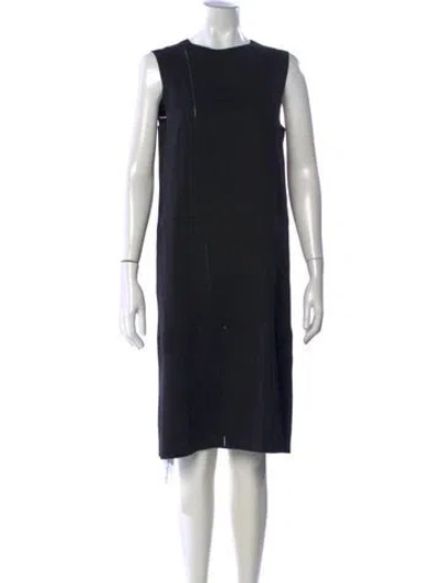 Pre-owned The Row Anji Knee-length Dress In Black