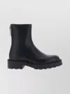 The Row Ankle Boots With Round Toe And Chunky Sole In Black