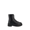 The Row Zipped Ankle Boots In Black