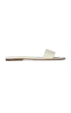 The Row Ann Leather Slides In White