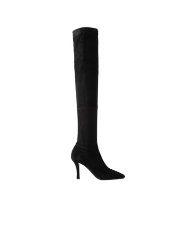 The Row Annette Knee Boots In Black
