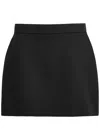 The Row Anouk Wool Mini Skirt In Black